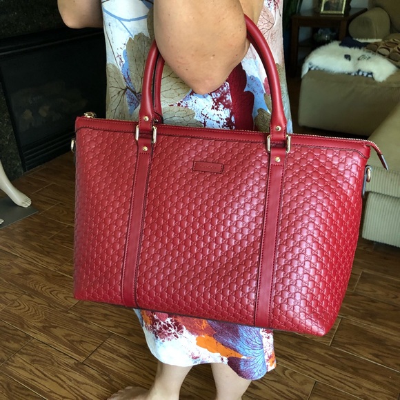 GUCCI MICROGUCCISSIMA MARGAUX SATCHEL TOTE BAG (449655) - Picture 9 of 10